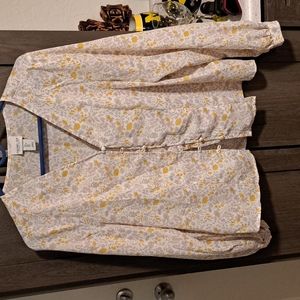 Euc Rachel Zoe Yellow Floral top
